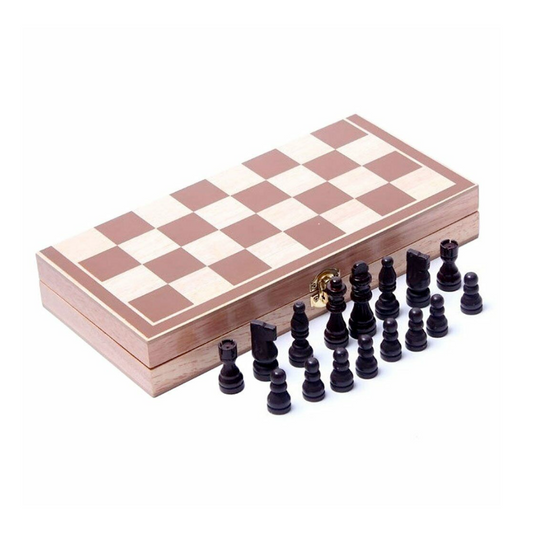 Wooden Chess Board Game that Can be Folded