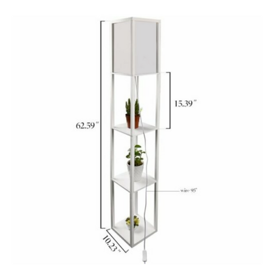 Contemporary White Floor Lamp Lighting