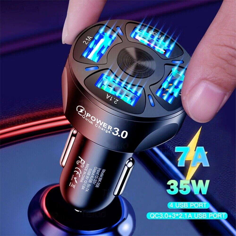 Fast Car USB Charger with Multiple Functions for Rapid Charging