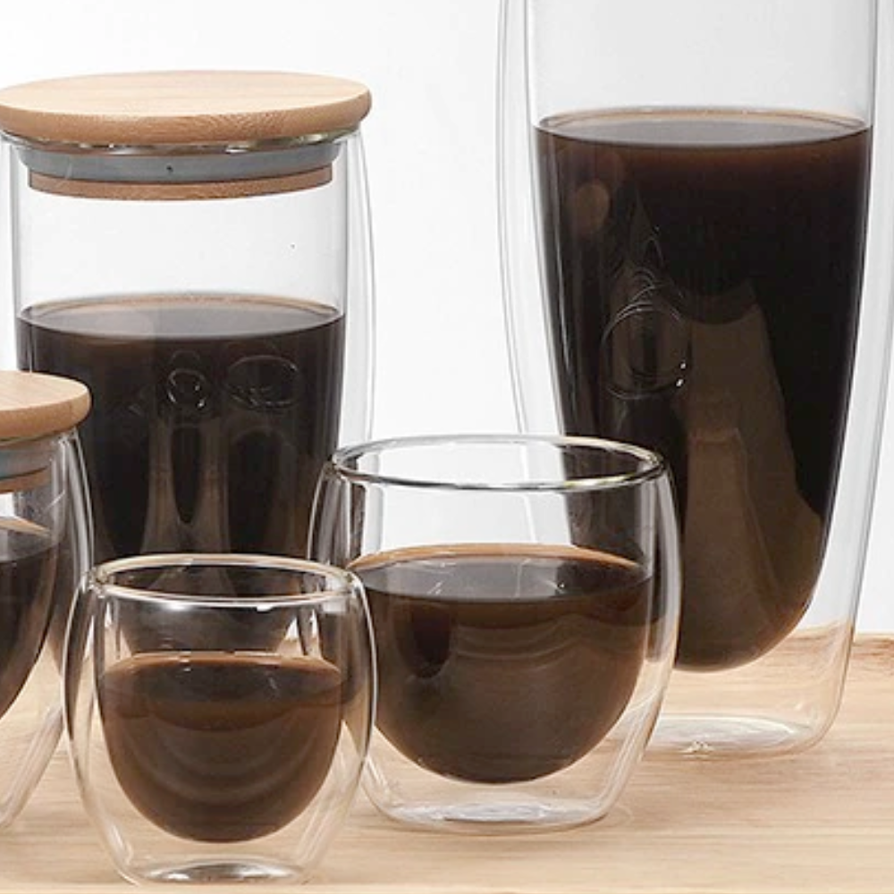 Double Wall Glass Cup that is Resistant to Heat