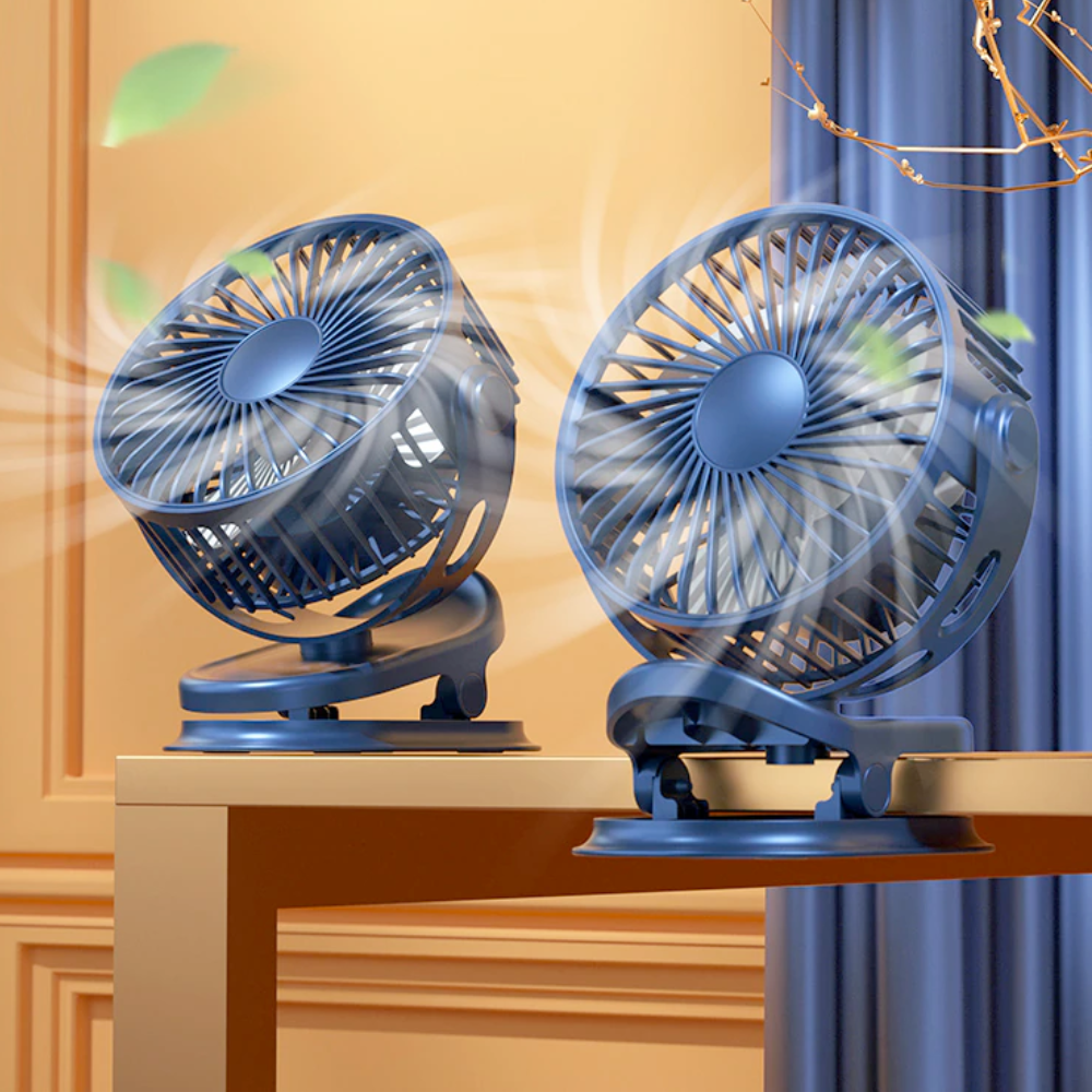 Clip and Hook Rotable Fan with 3 Adjustable Speeds