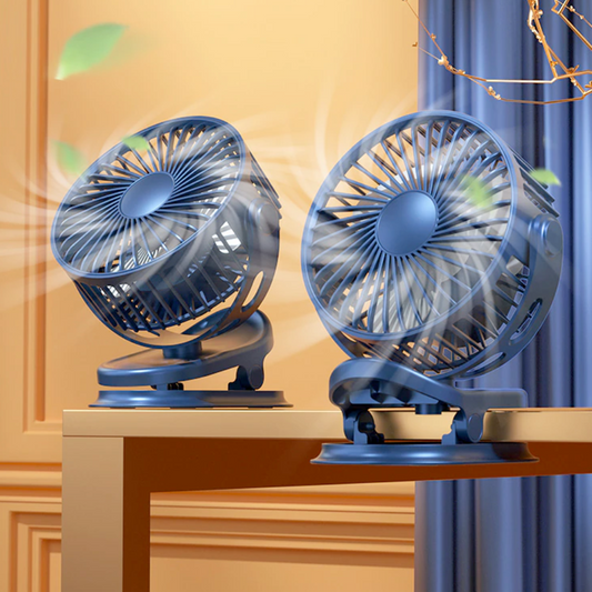 Clip and Hook Rotable Fan with 3 Adjustable Speeds
