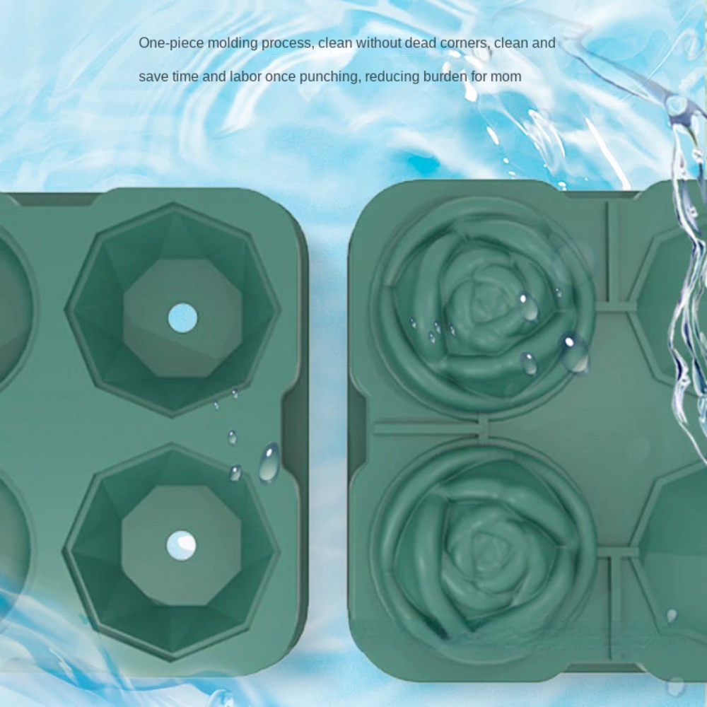 Diamond Rose Ice Cube Mold Maker
