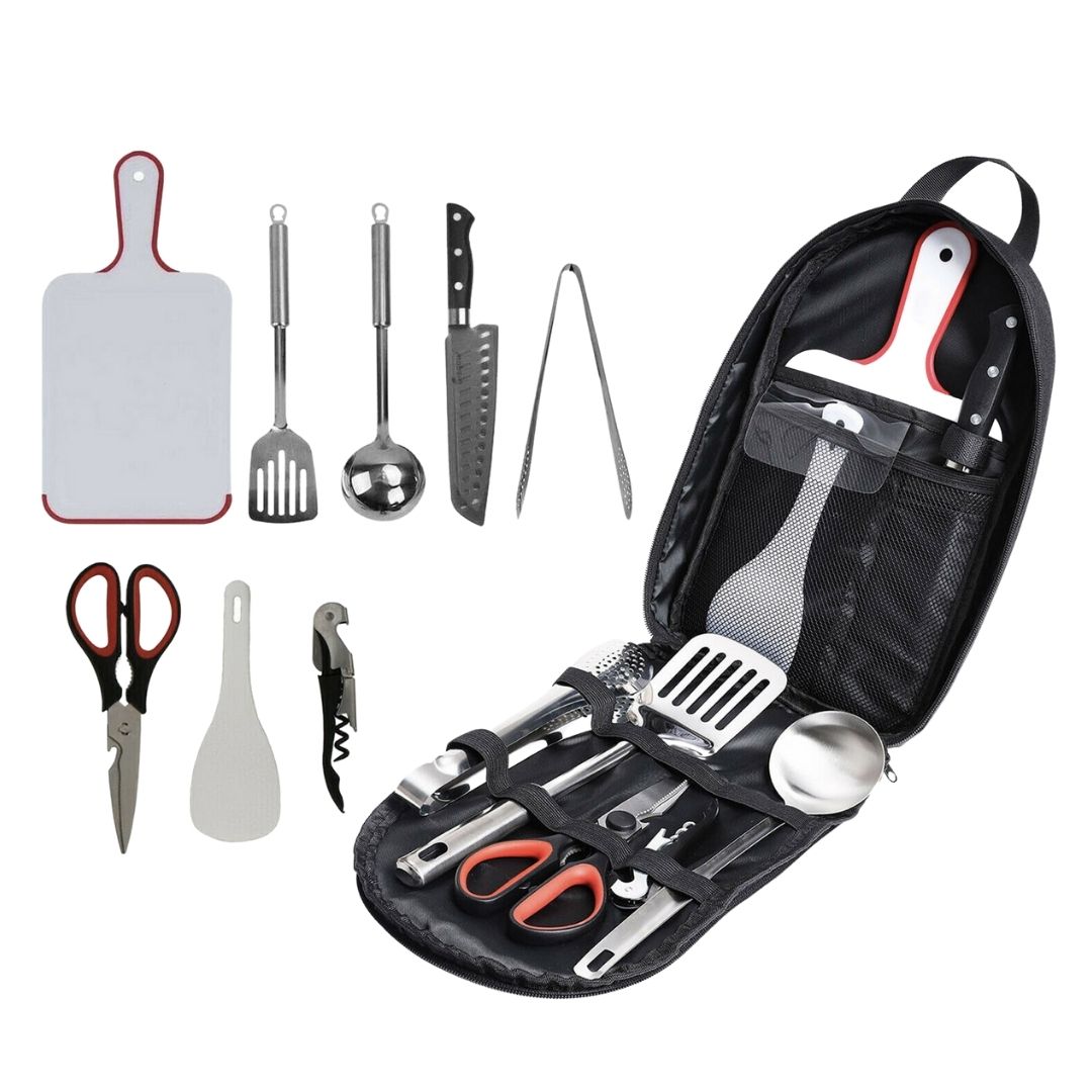 Portable Outdoor BBQ, Camping, and Hiking Multi-Functional Set for Various Uses
