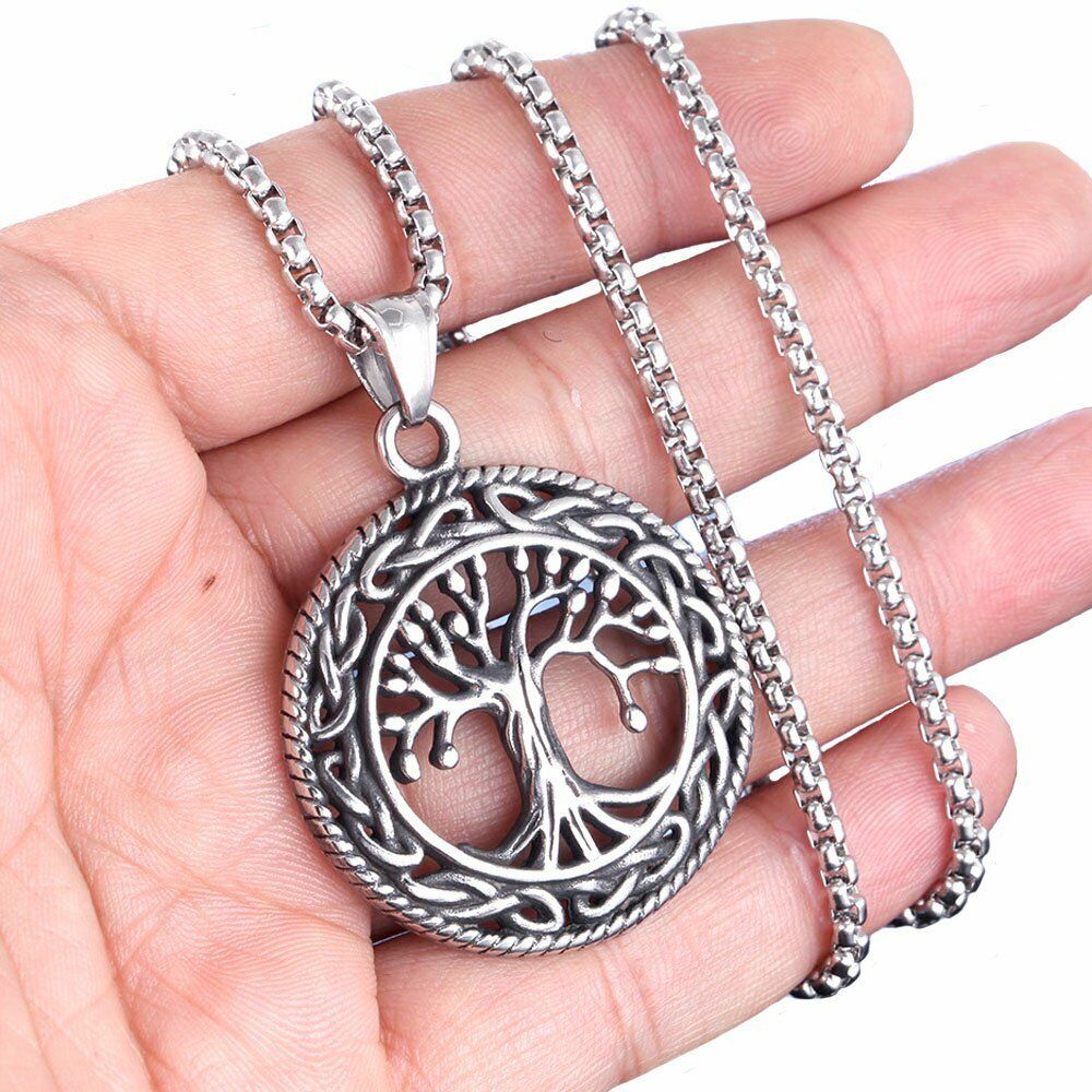 Pendant Necklace with Tree Symbolism