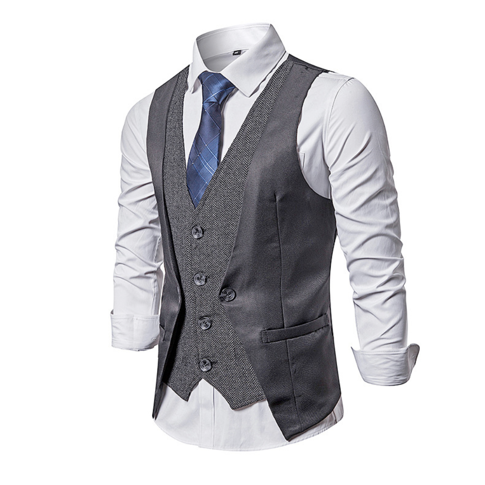 Dual Layer Men's Dress Vest