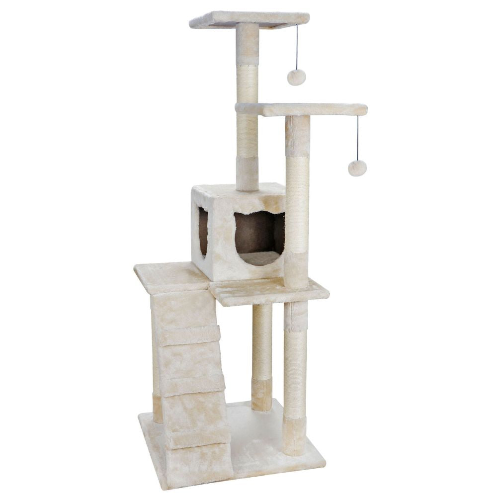 Scratching Post Cat Tree with Climbing Steps