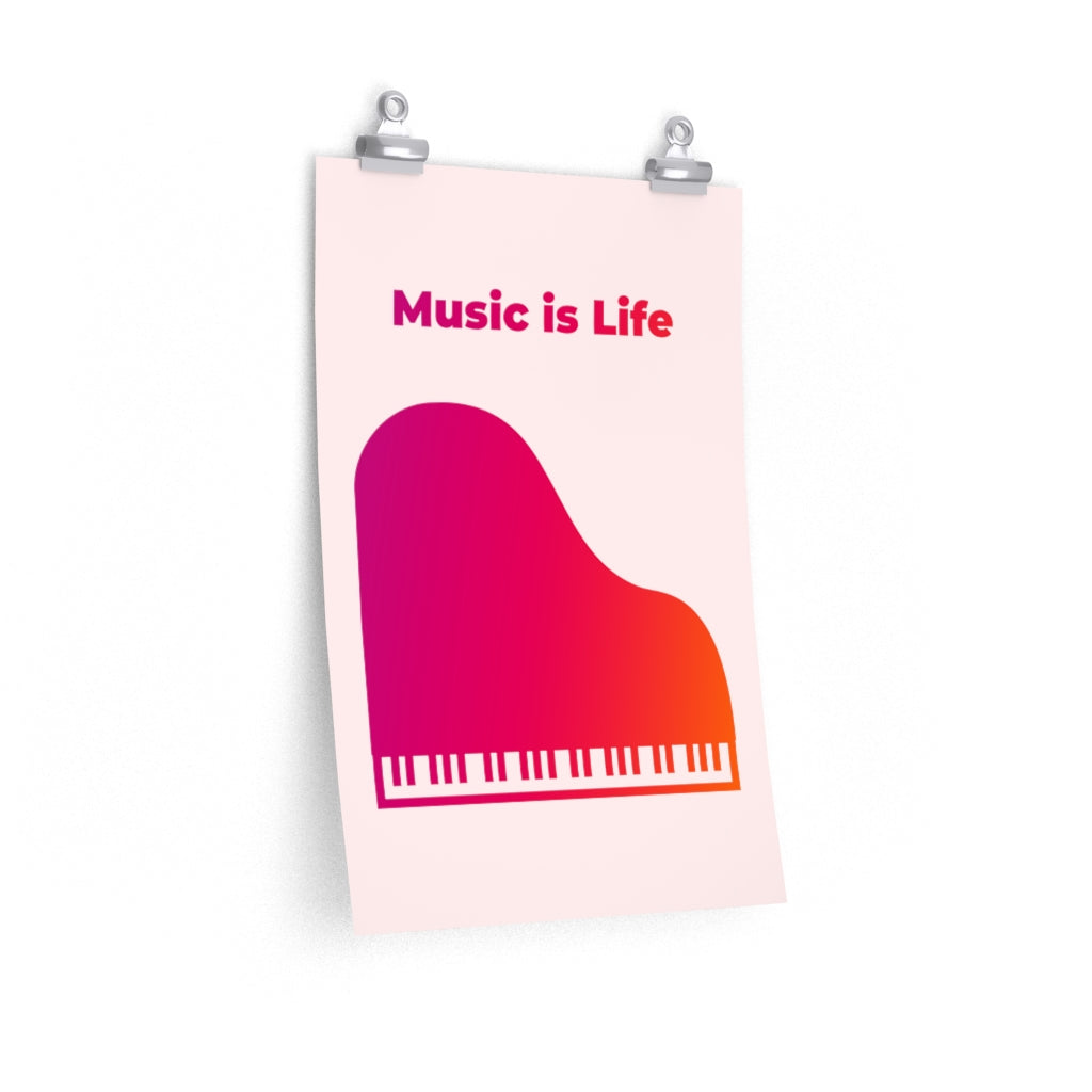 Life in Music Poster for Room Decoration