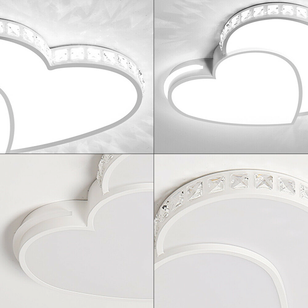 Double Heart Shaped LED Ceiling Light Fixture - Creating an Ambiance of Romance