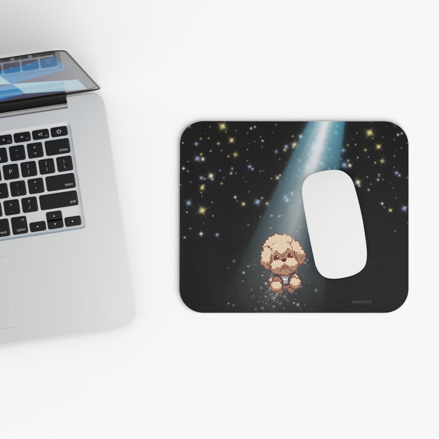Pookie the Poodle Glowing Mouse Mat by Starry Fluff