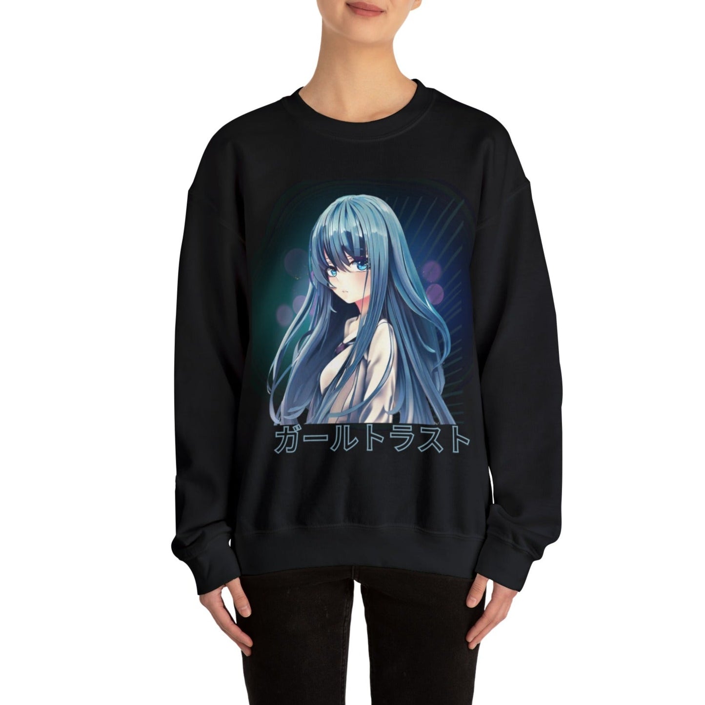 Anime Blue Hair Sweater