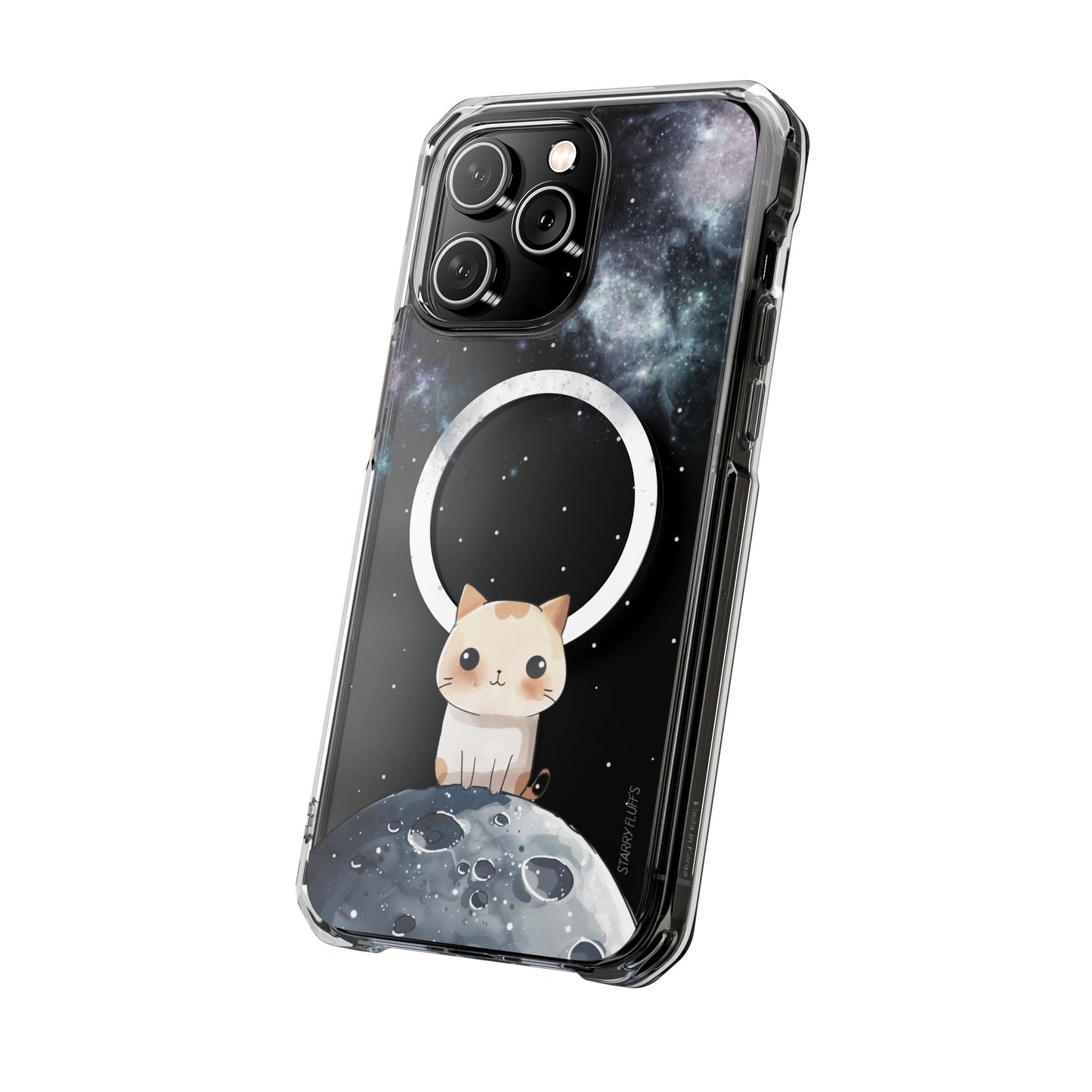 Cosmic Feline - Magnetic iPhone Case with Astronomical Flair