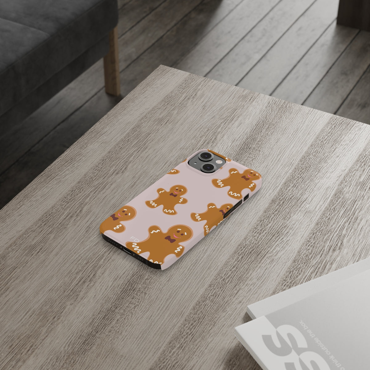 Slim Case for iPhone - Gingerbread Cookie Design