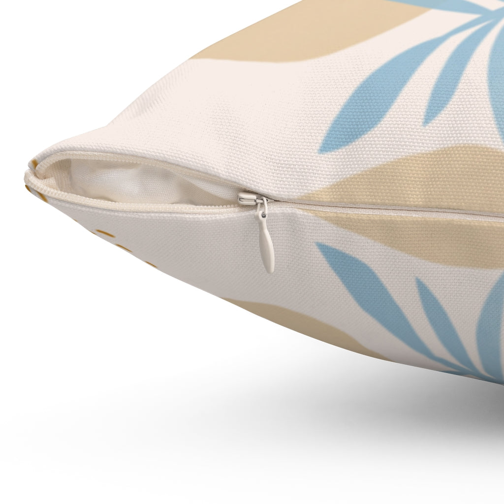 Blue Foliage Pillow Home Decor - Available in 4 Different Sizes