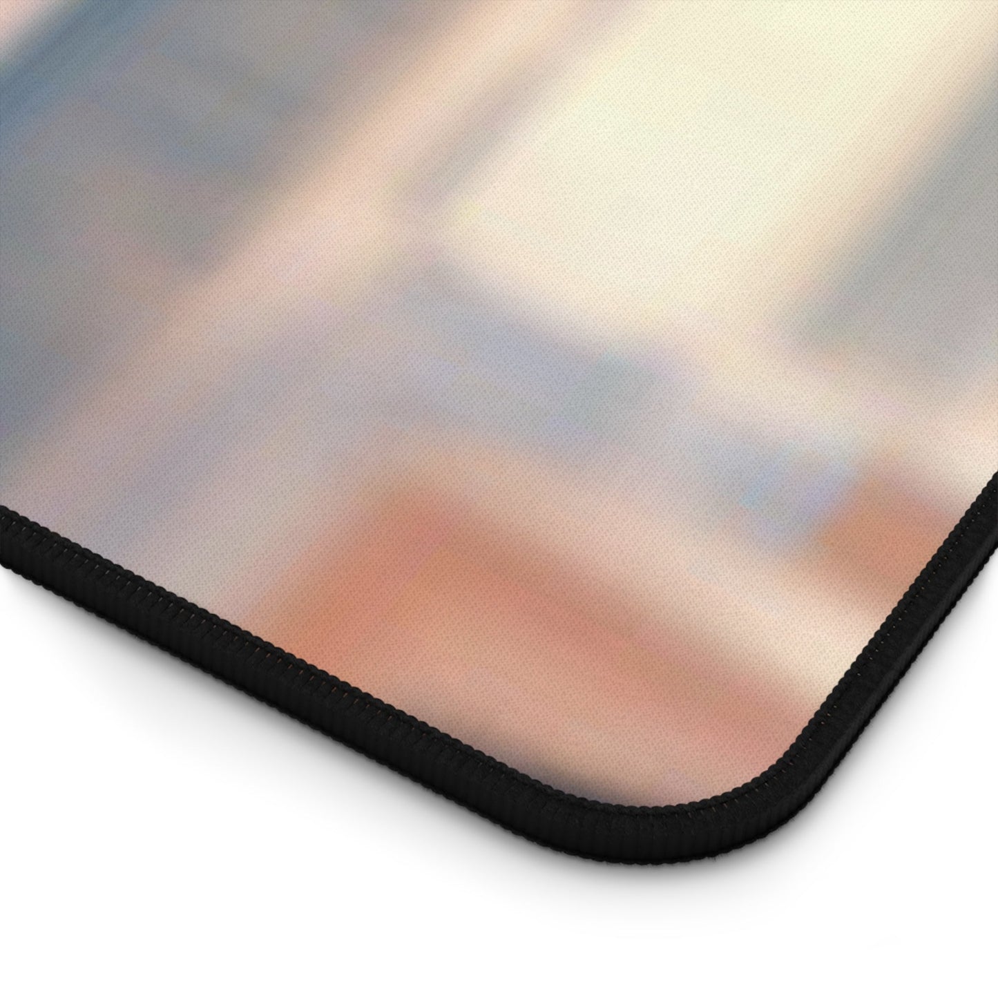 Large Pink Mouse Pad featuring an Anime Girl with Colorful Hair