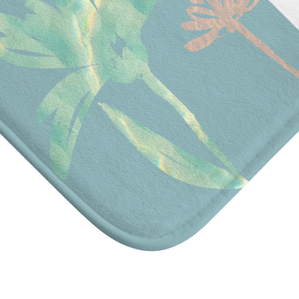 Floral Sun Abstract Bath Mat
