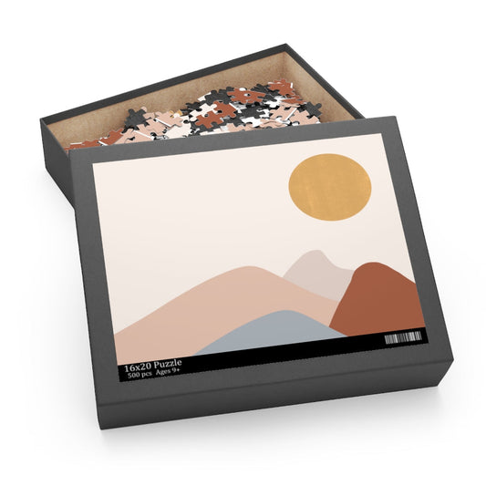 500-Piece Puzzle Featuring a Gorgeous Sun Design