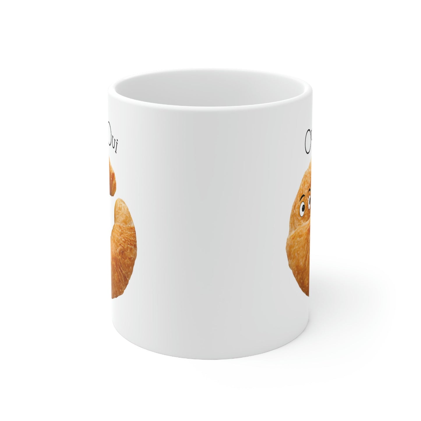 French Croissant Themed Novelty Mug