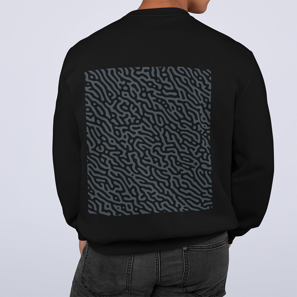 Men's Swirled Back Design Sweatshirt