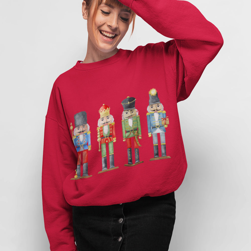 Nutcracker Toy Soldiers Sweatshirt for Women