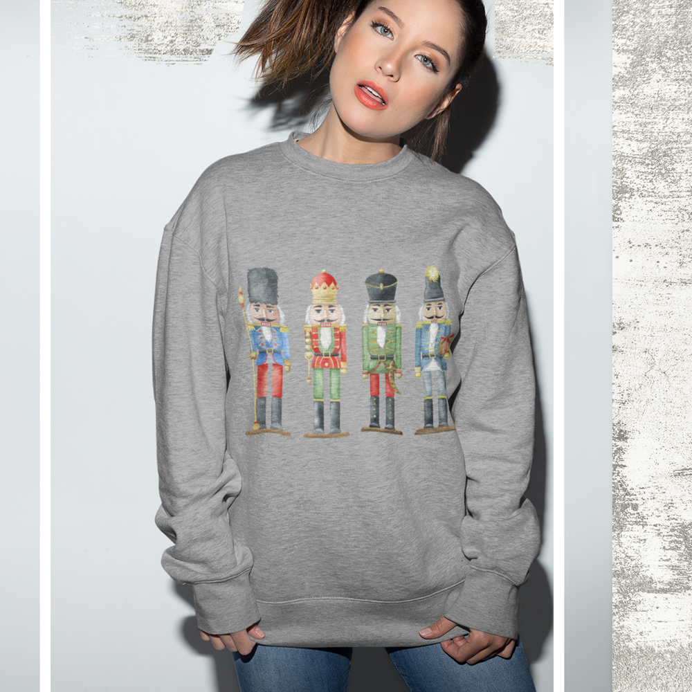 Nutcracker Toy Soldiers Sweatshirt for Women