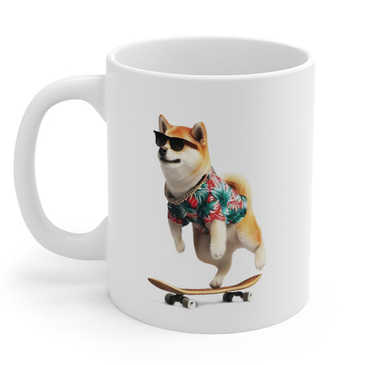 Hawaiian Shirt Shiba Inu Mug
