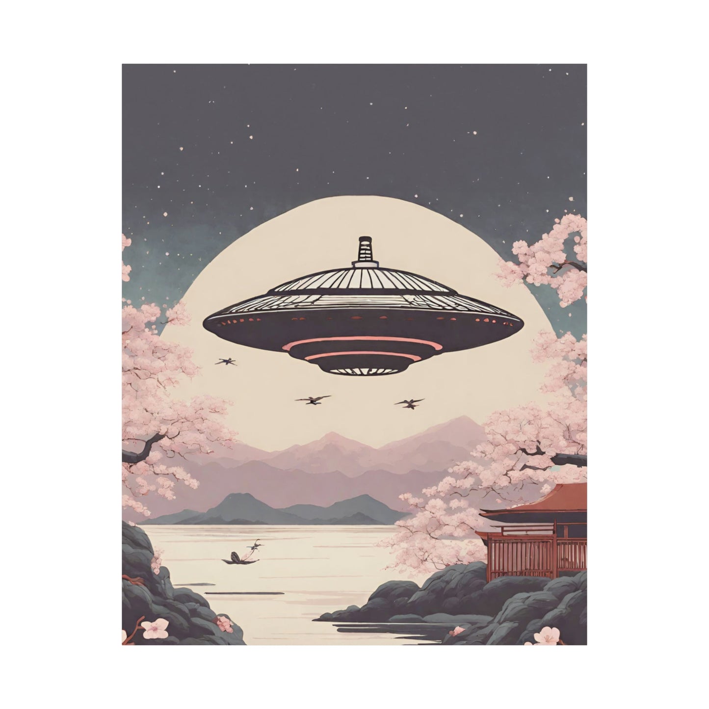 Japanese Vintage UFO Art Print