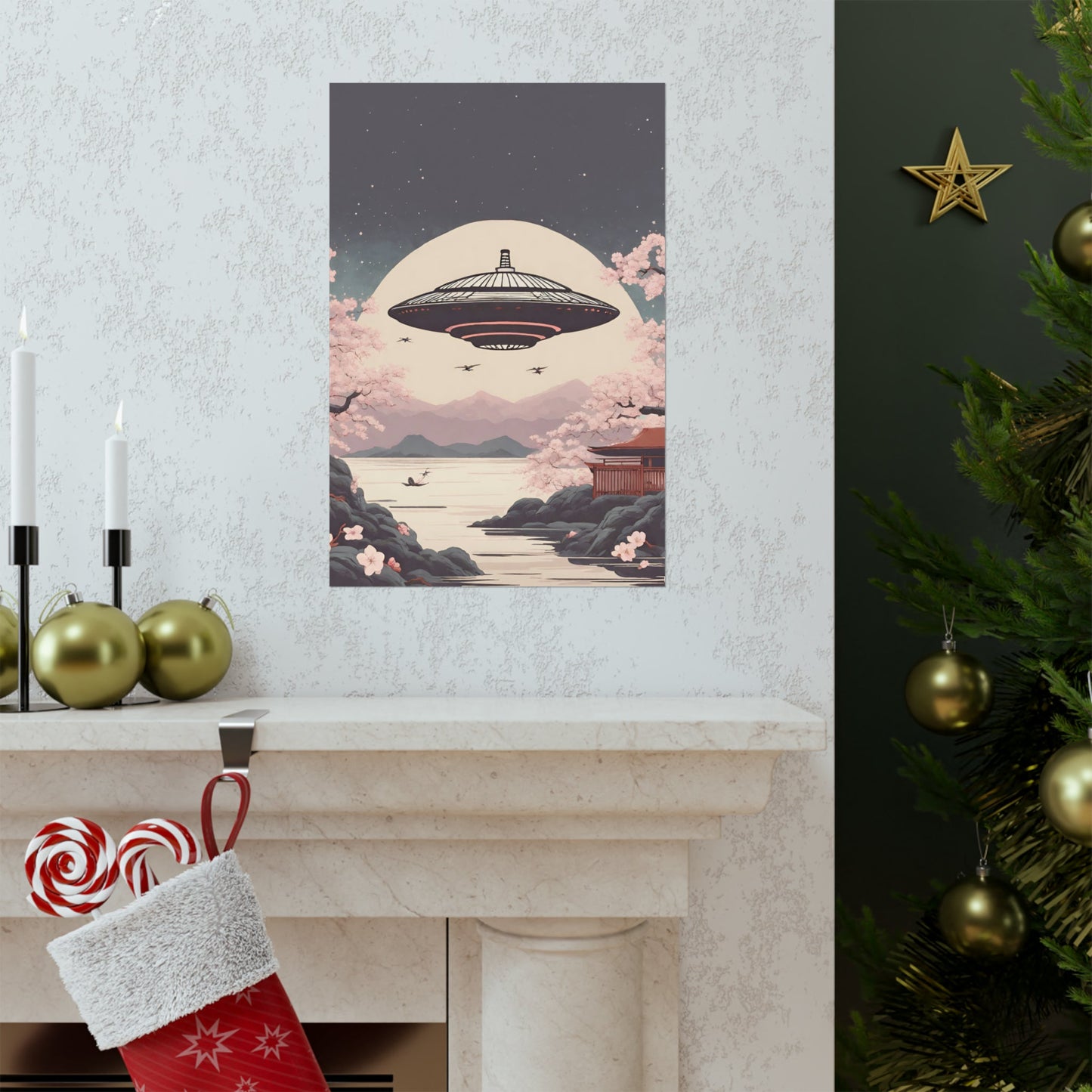 Japanese Vintage UFO Art Print