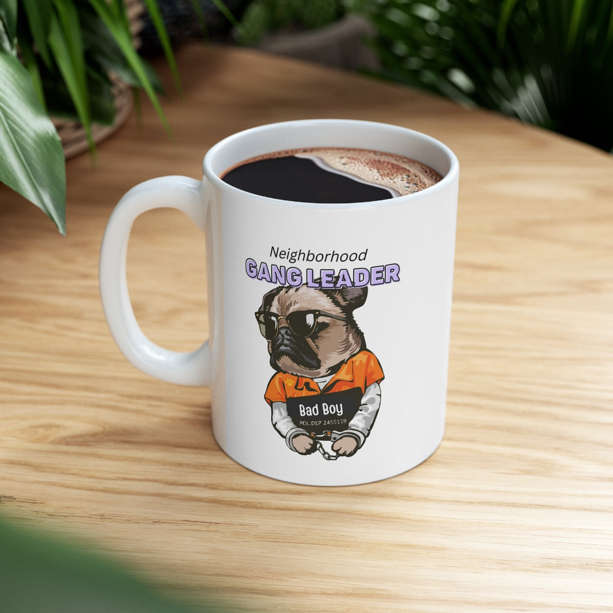 Neighborhood Pug Boss Coffee Cup