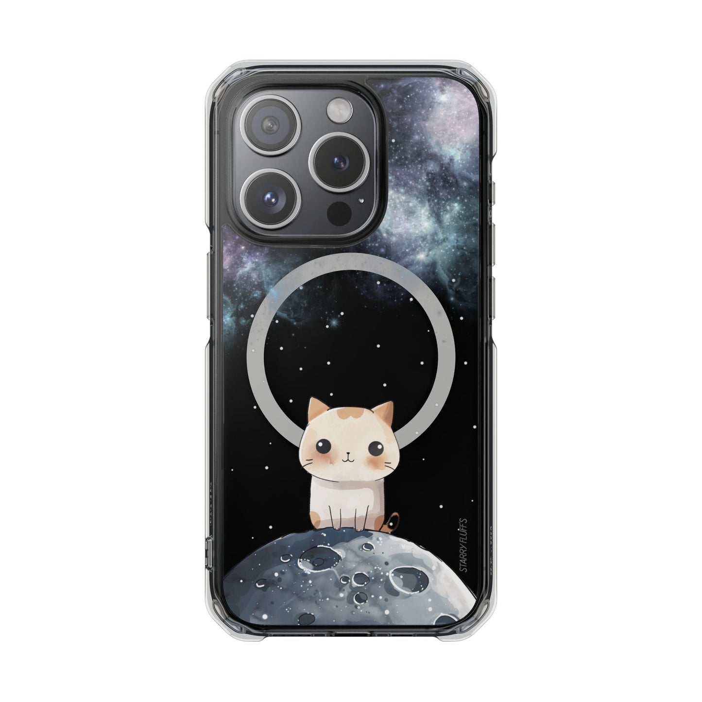 Cosmic Feline - Magnetic iPhone Case with Astronomical Flair
