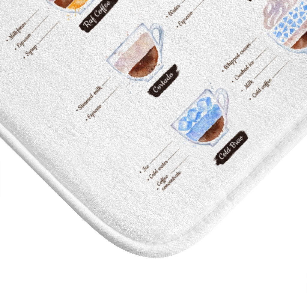 Home Decor Coffee-Themed Bath Mat