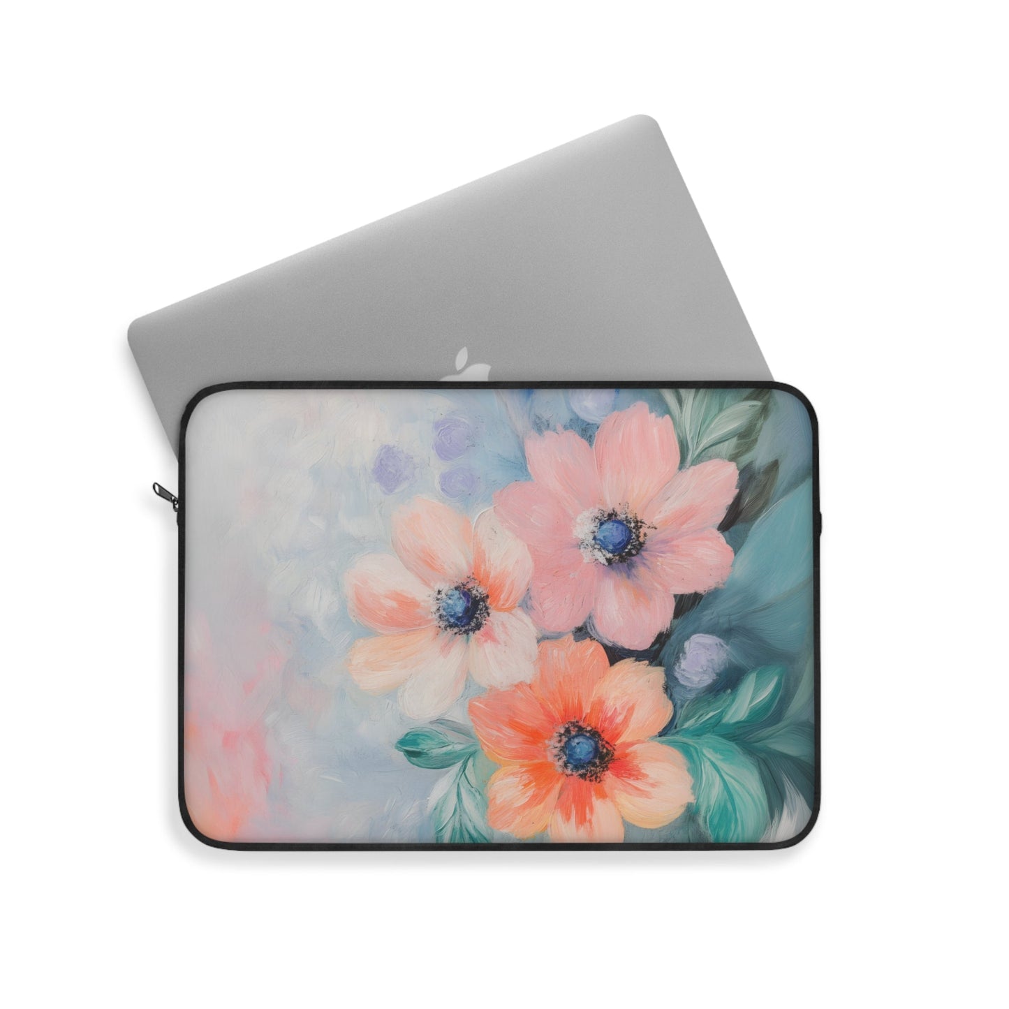 Delicate Flower Pattern Laptop Cover