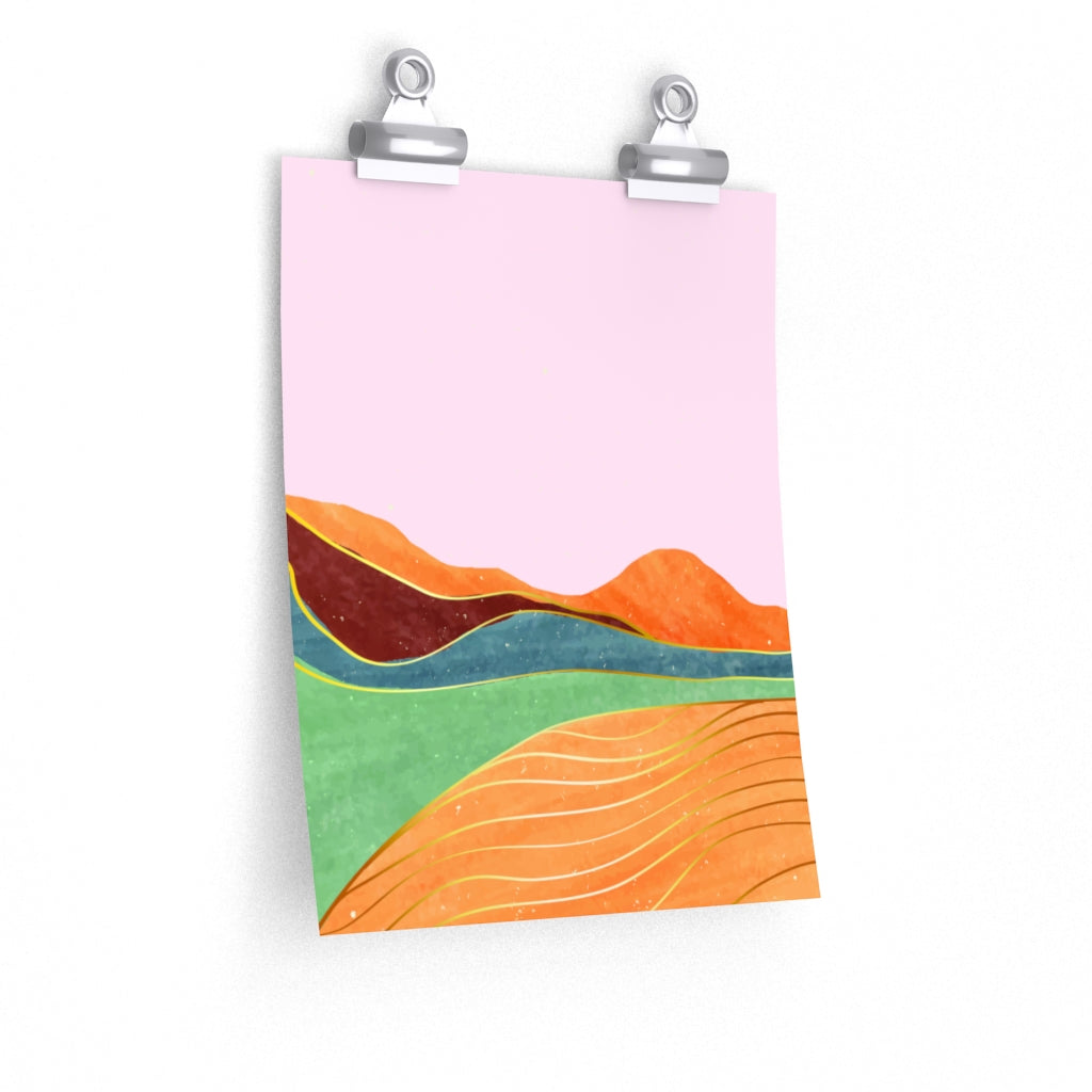 Pink Room Decor Inspired by the Toscana Landscape