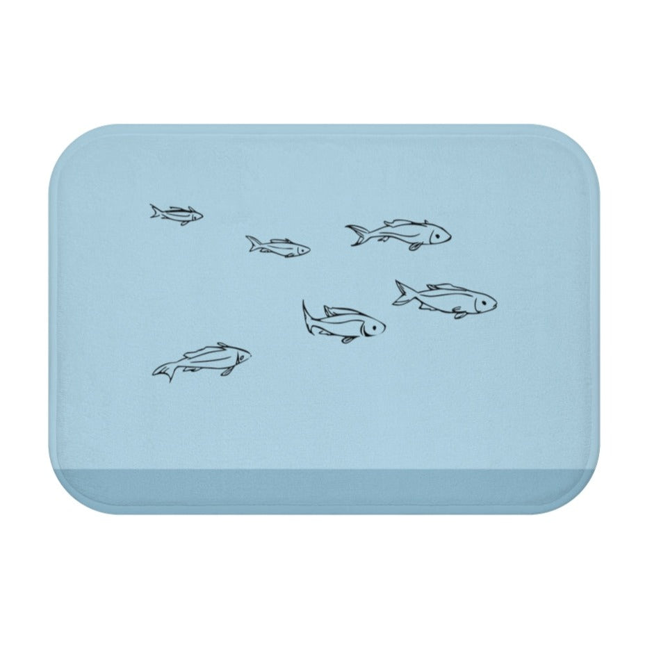 Oceanic Fish Bath Mat