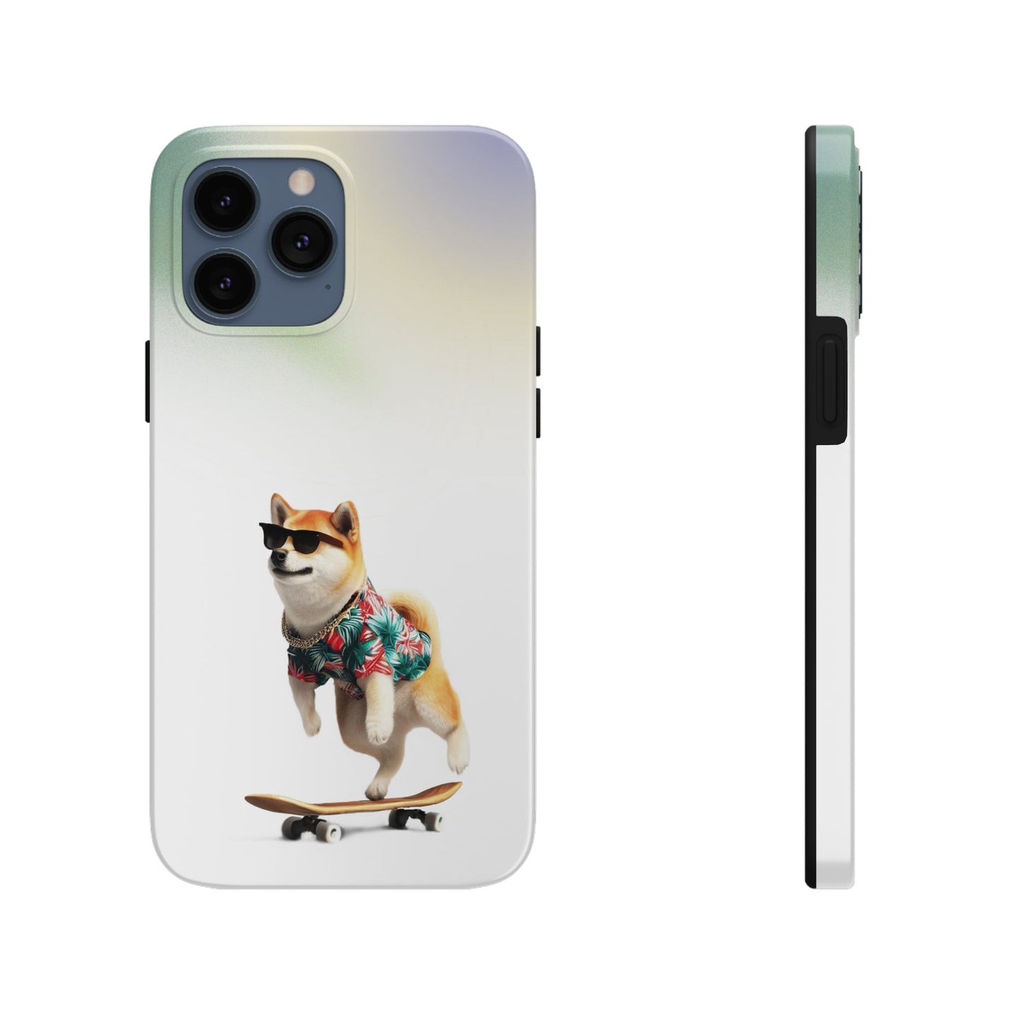 Gradient Touch Case for iPhone with Wireless Charging - Shiba Edition