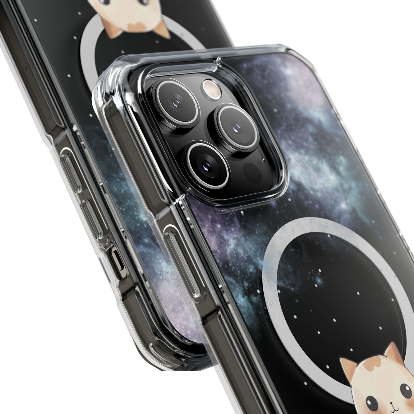 Cosmic Feline - Magnetic iPhone Case with Astronomical Flair
