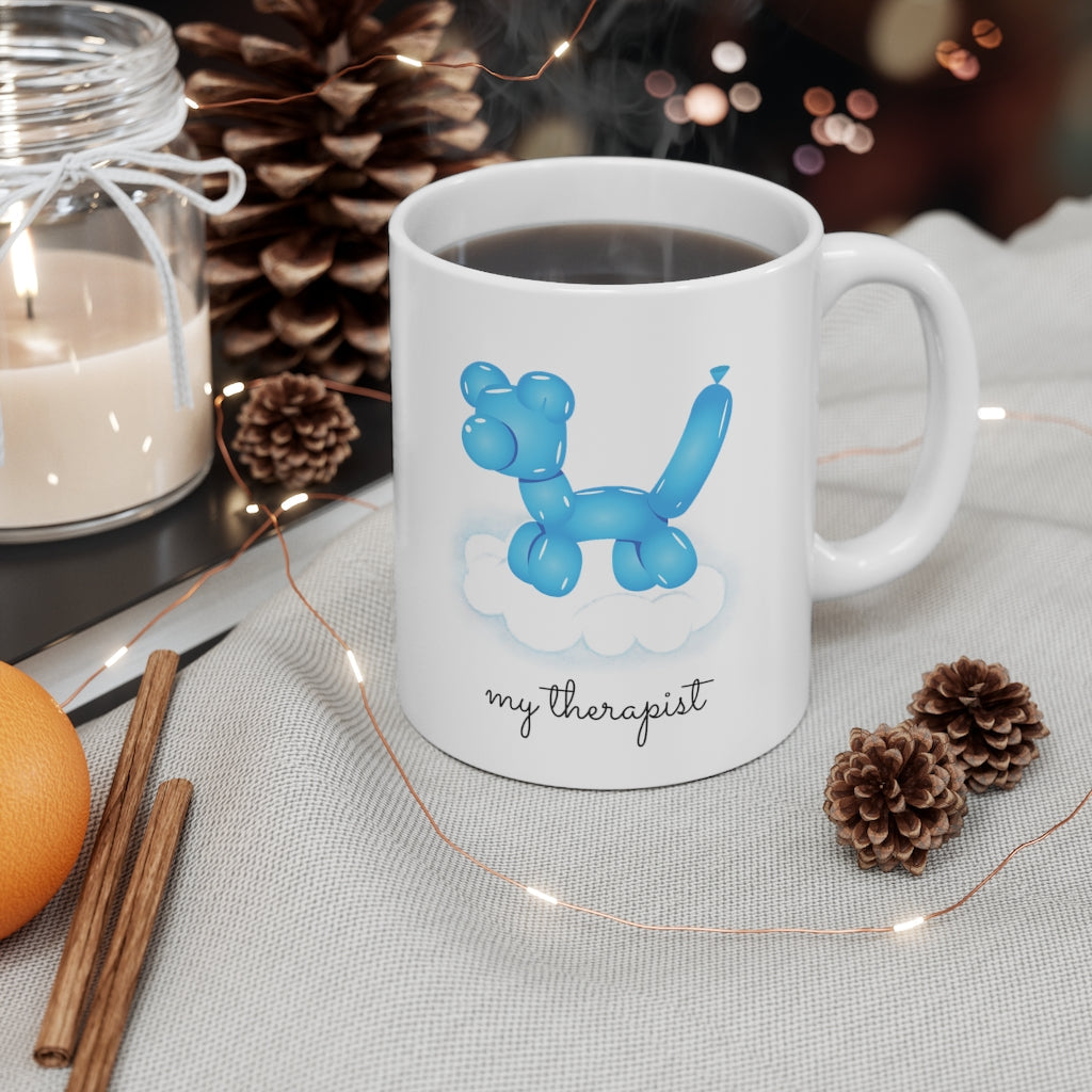 Canine Theme Blue Balloon Mug
