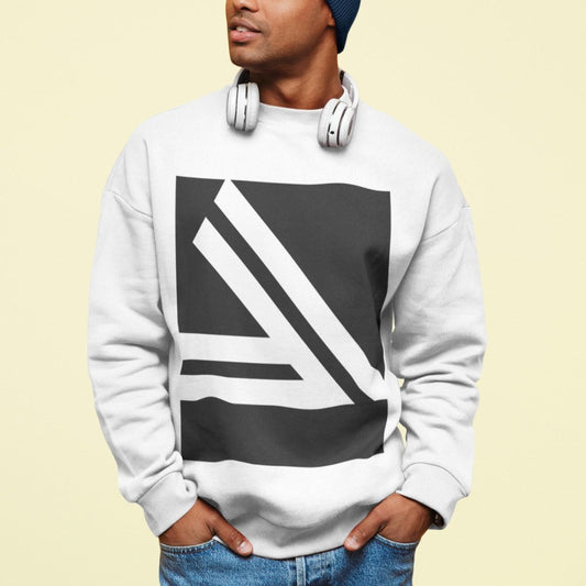 Double Logo Crewneck Sweatshirt for Men