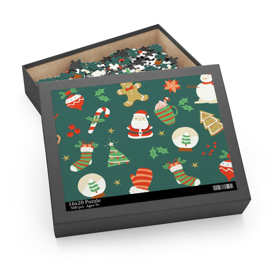 500-Piece Puzzle - Vintage Christmas Scene