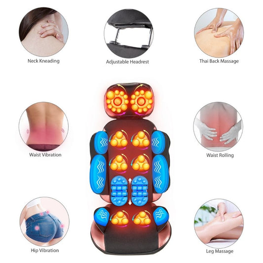 Heated Massage Seat - Portable and Convenient for On-the-Go Soothing