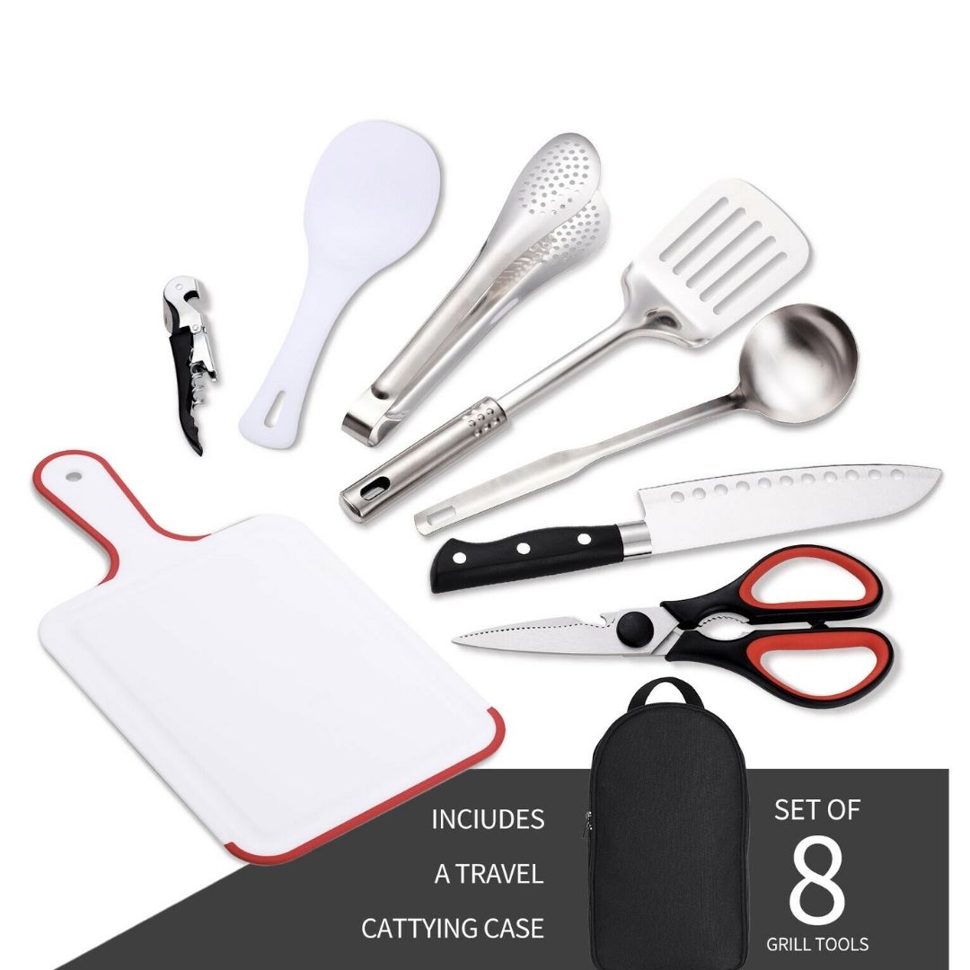 Portable Outdoor BBQ, Camping, and Hiking Multi-Functional Set for Various Uses