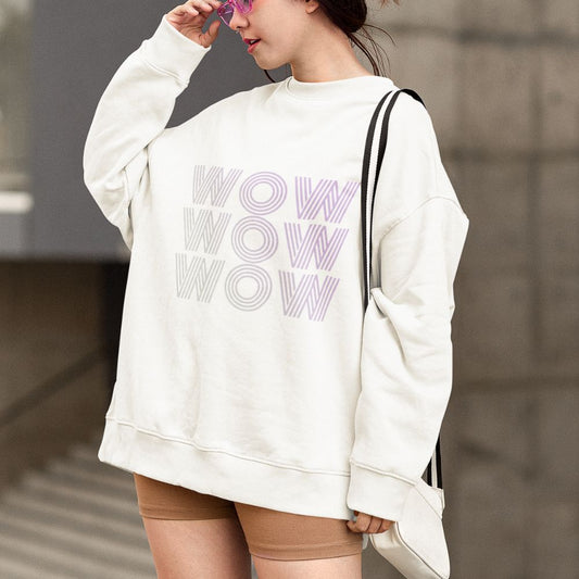 Wow Logo Sweatshirt for Women