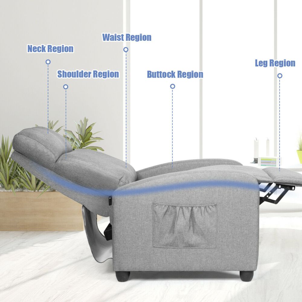Fabric Reclining Massage Chair