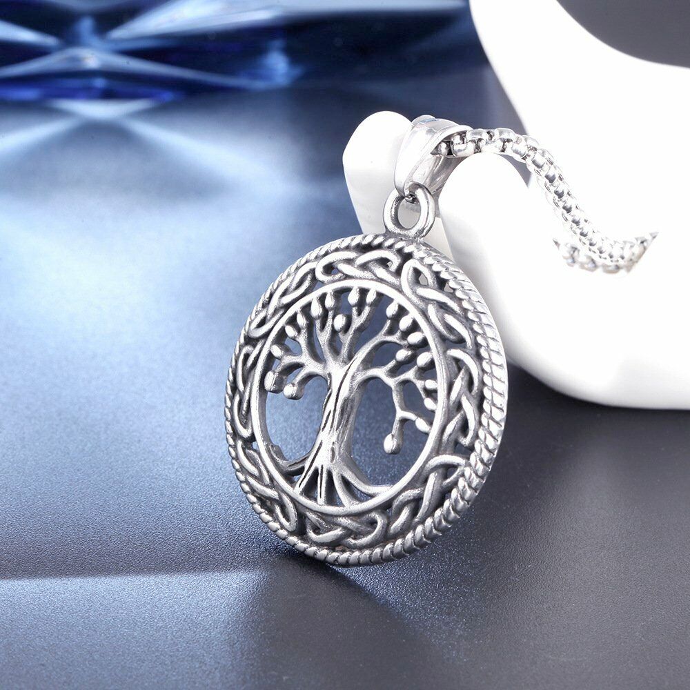 Pendant Necklace with Tree Symbolism