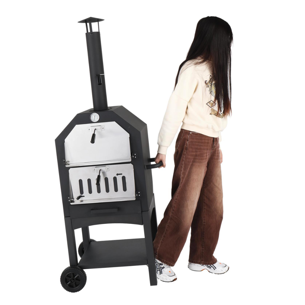Outdoor Pizza Oven - Portable and Convenient for BBQ