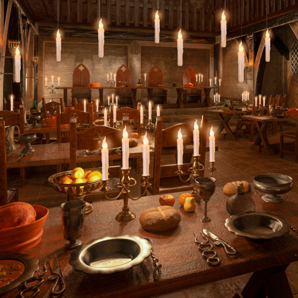 Floating Halloween Party Candles with a Whimsical Twist