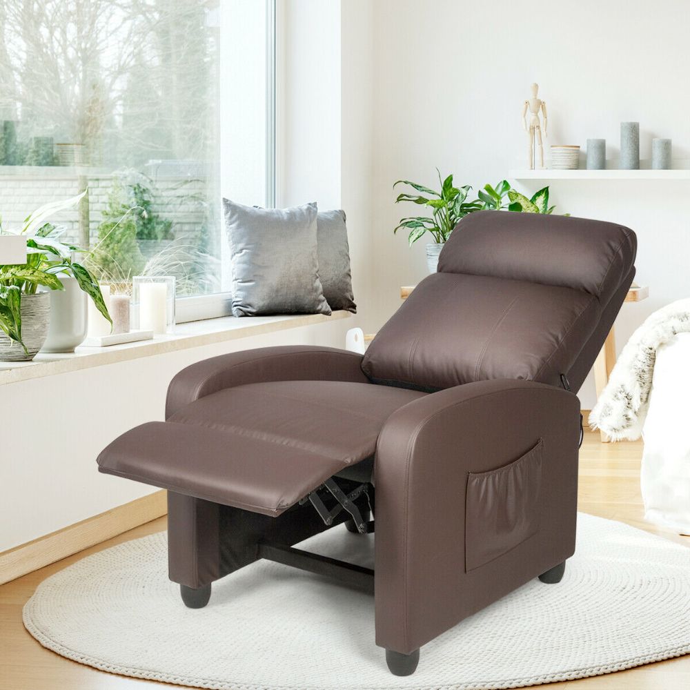 Massage Recliner Chair with Adjustable Footrest