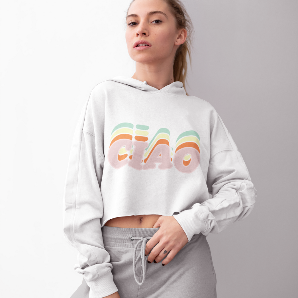 Multicolored Crop Hoodie for Women: Embrace the Vibrant!