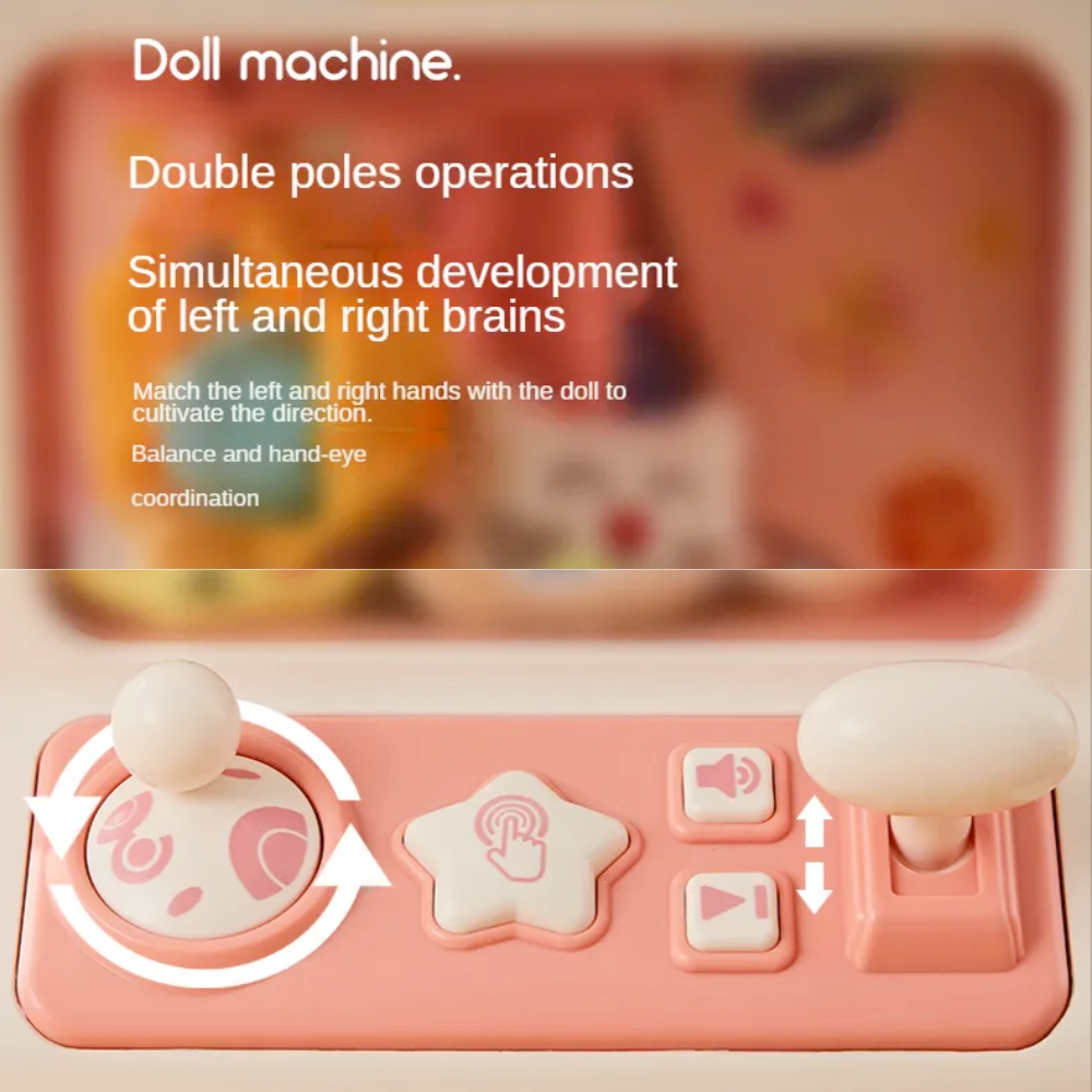 Compact Animated Entertainment Claw Game Device