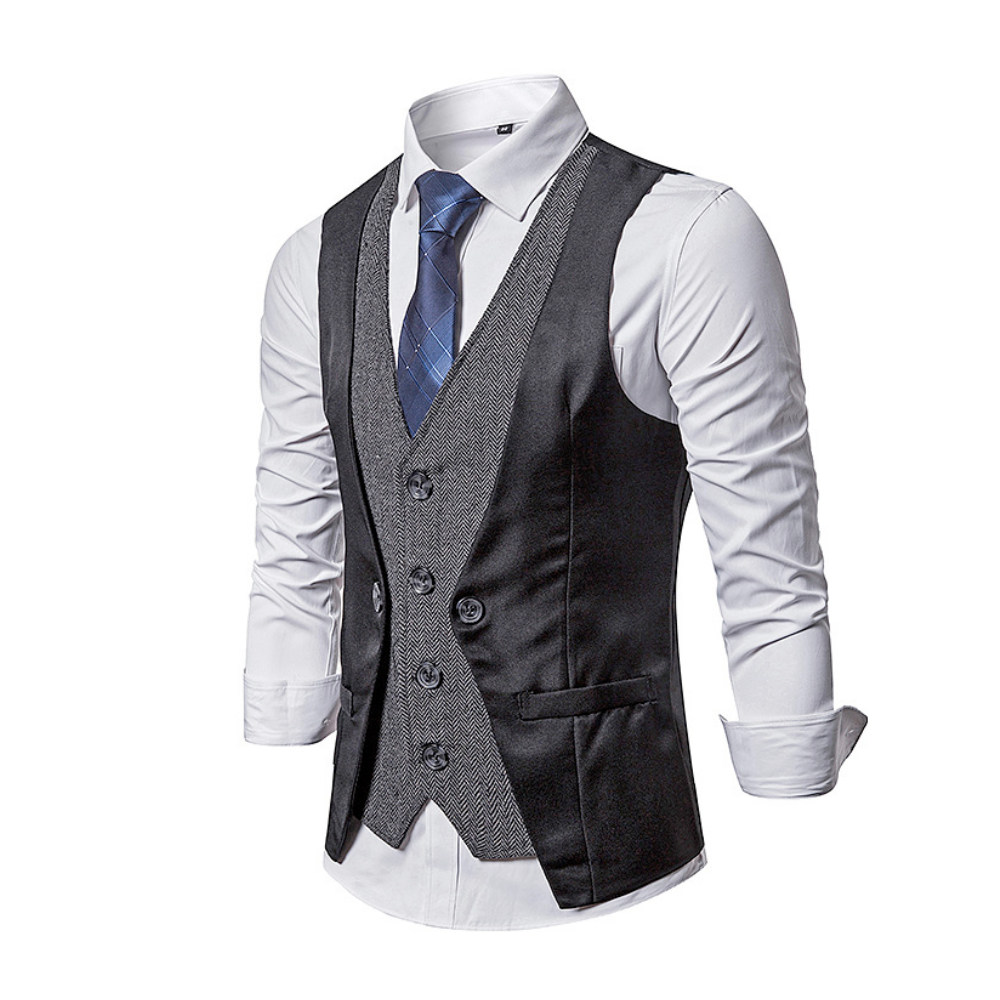 Dual Layer Men's Dress Vest